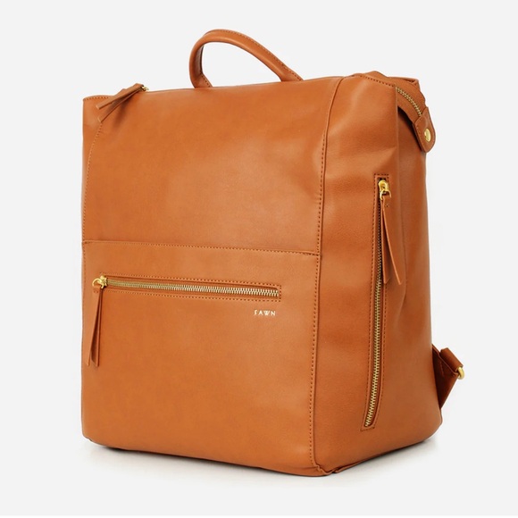 Fawn square brown bag